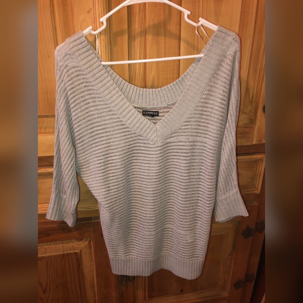 Express 3/4 sleeve slouchy sweater size S